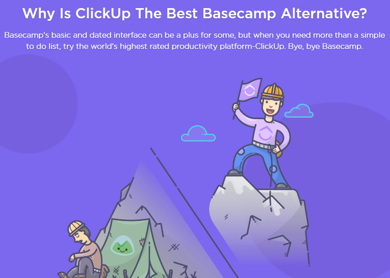 Clickup, Basecamp alternative - Contentstudio