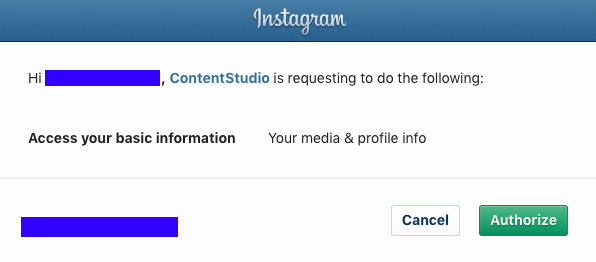 ContentStudio - Instagram Integration
