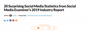 social media statistics-2019