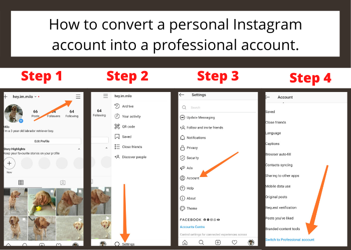 create Instagram business account