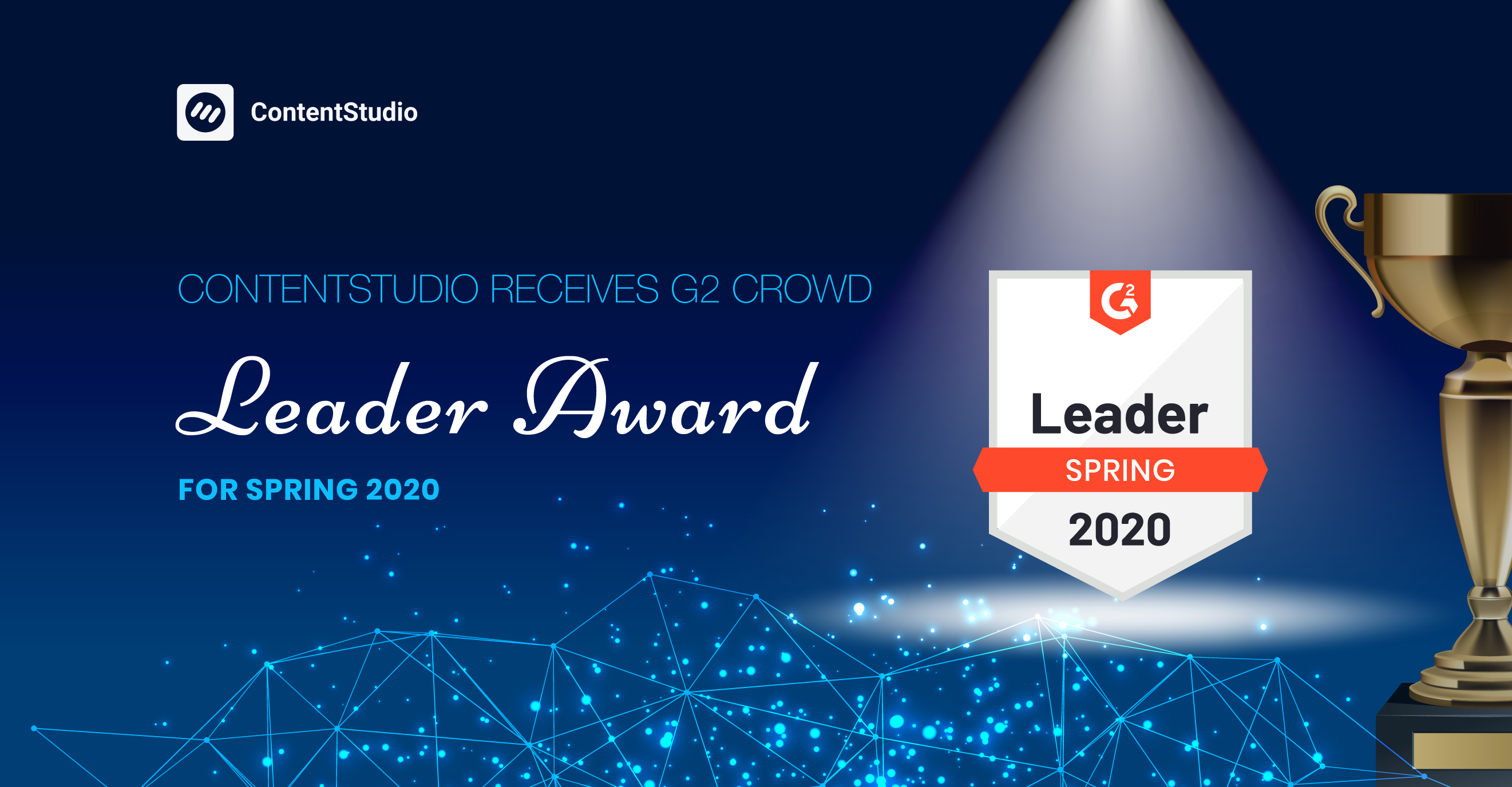 ContentStudio Receives G2 Crowd Leader Award for Spring 2020