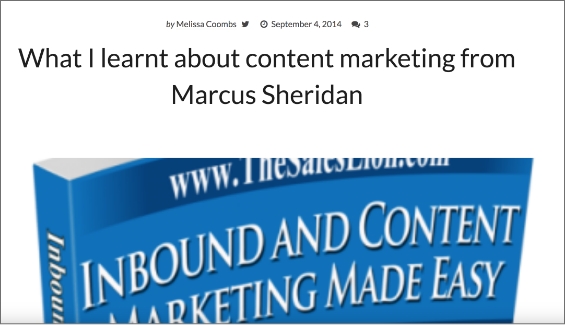 Inbound content marketing book