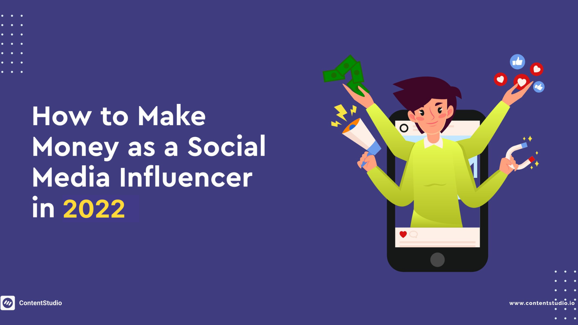 Make money as social media influencers
