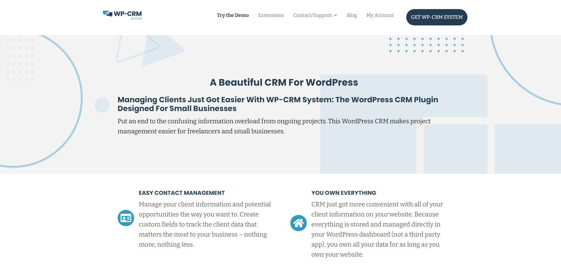 WP-CRM system