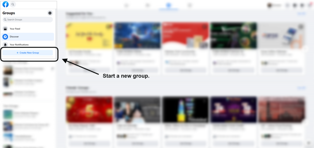 create facebook group