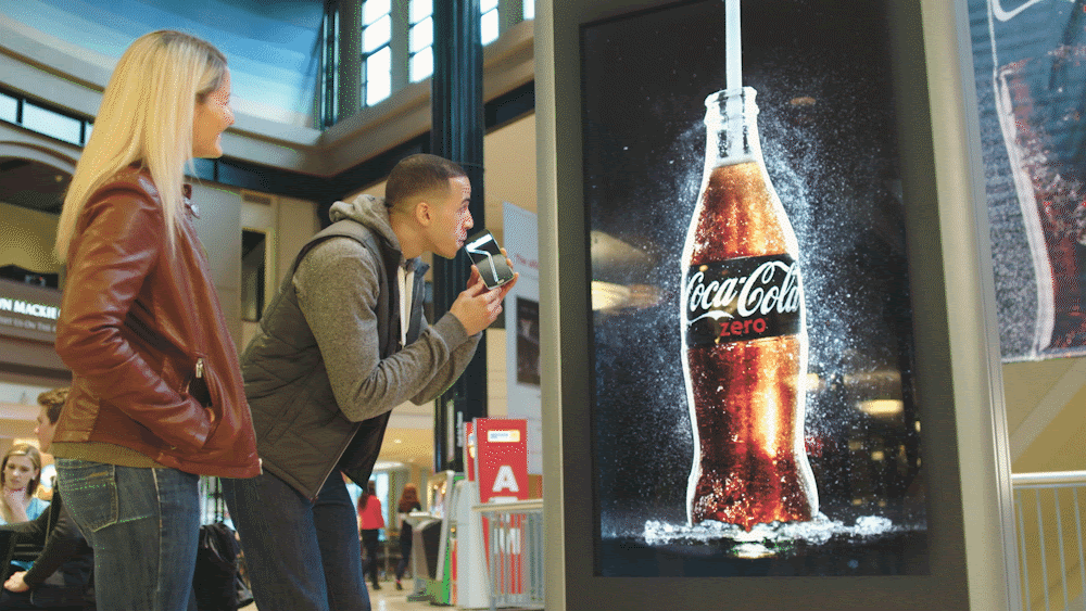 drinkable coke zero advertisement