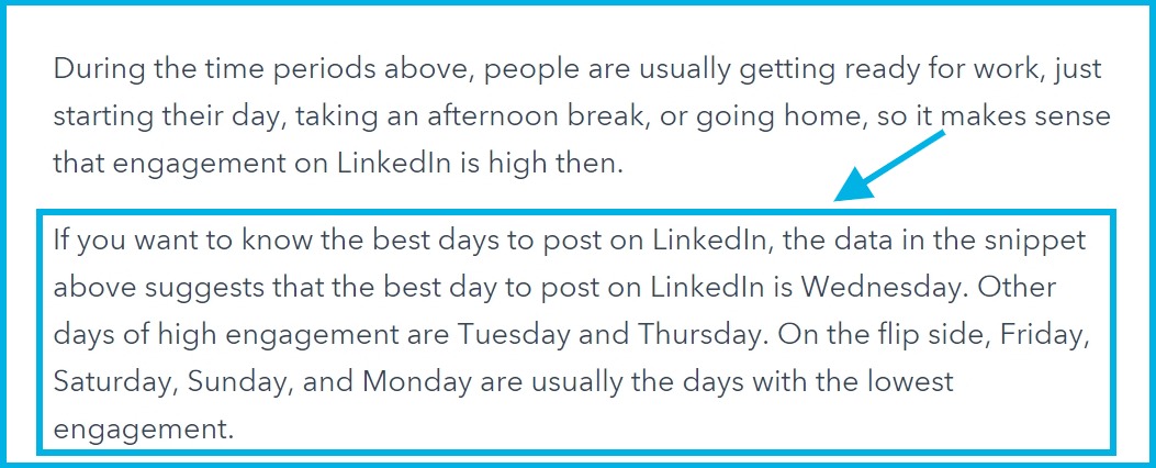 best times to post on linkedin