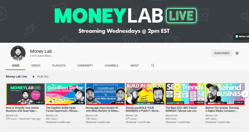 money lab youtube