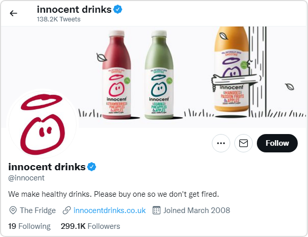 Innocent drinks twitter marketing