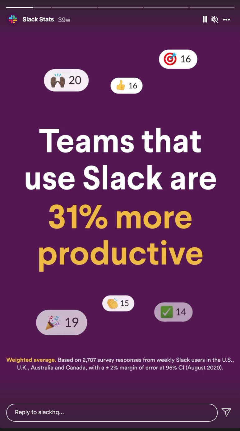 Slack stats