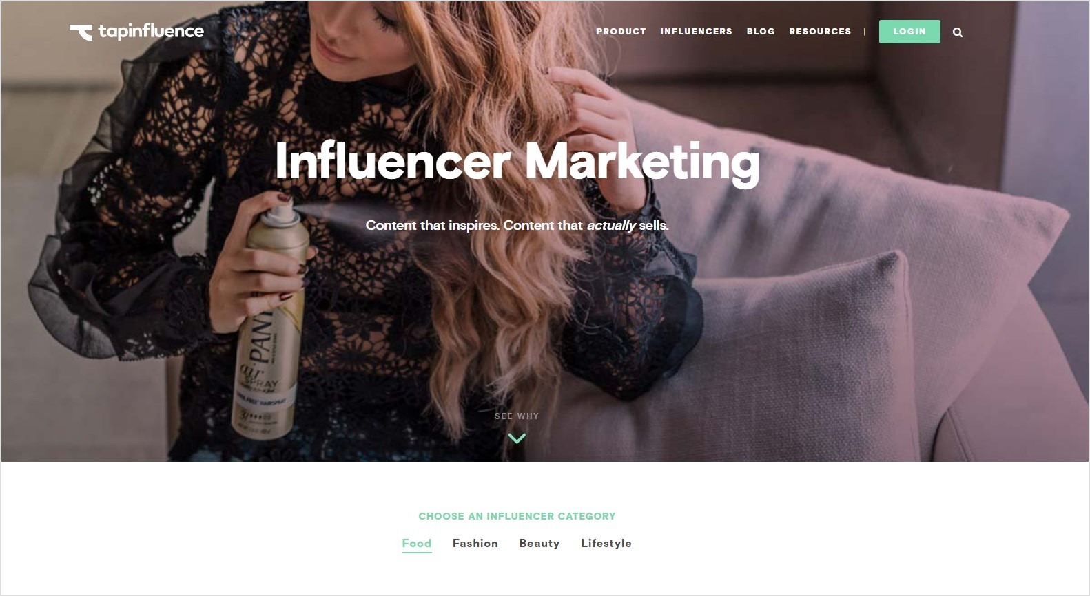 Tap Influence for Instagram Marketing