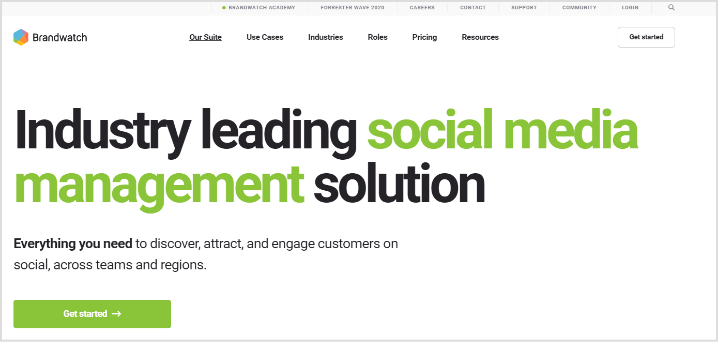 brandwatch social media management tool