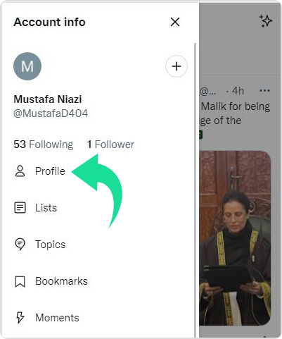 Navigate-to-twitter-profile-tab