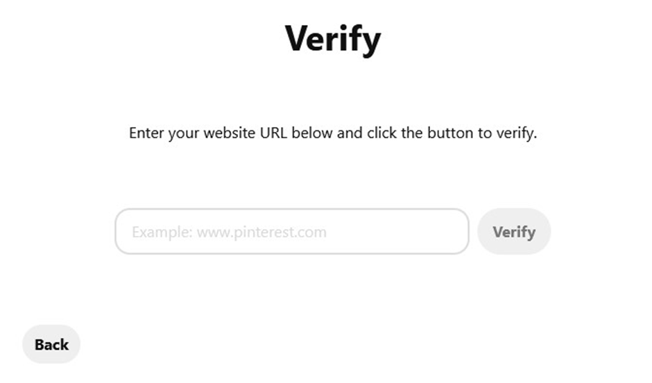 Verify your website