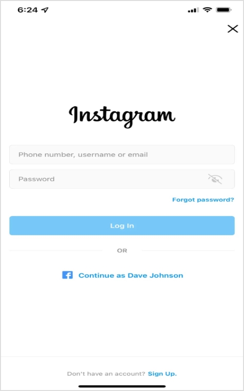 log-in-to-Instagram