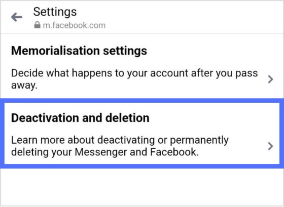 tap account ddeactivation and deletion