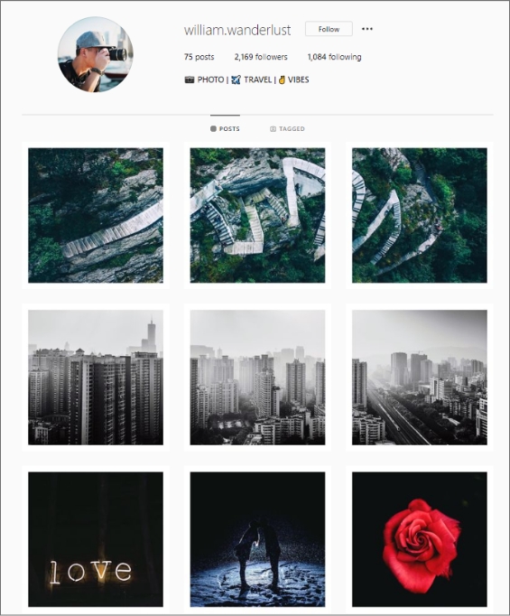 Instagram Grid Example