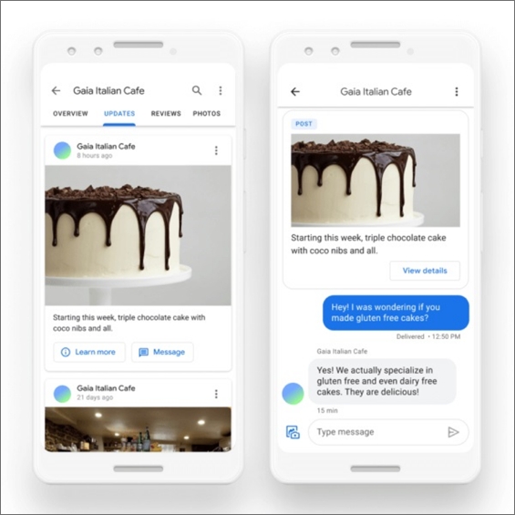 product updates in google business profile posts