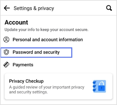 tap password and security