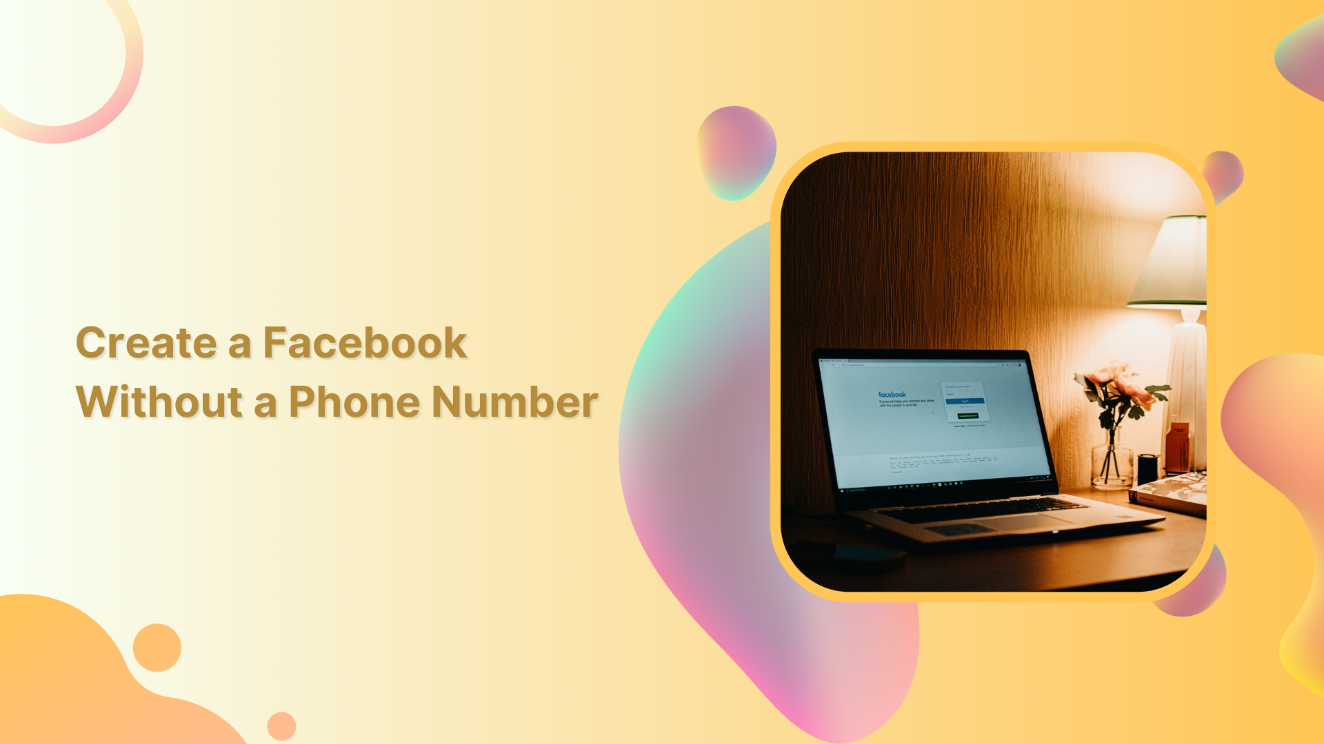 Create Facebook account without phone number