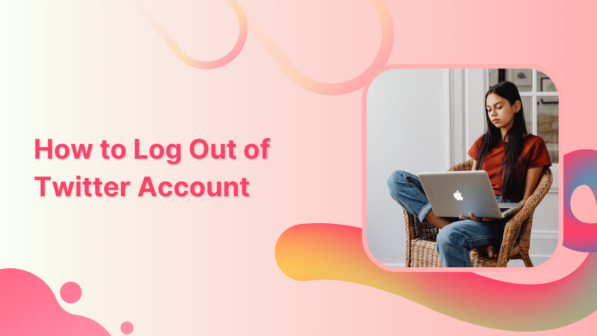 How to log out twitter account
