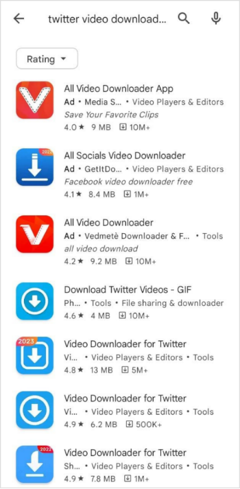 Install any video downloader