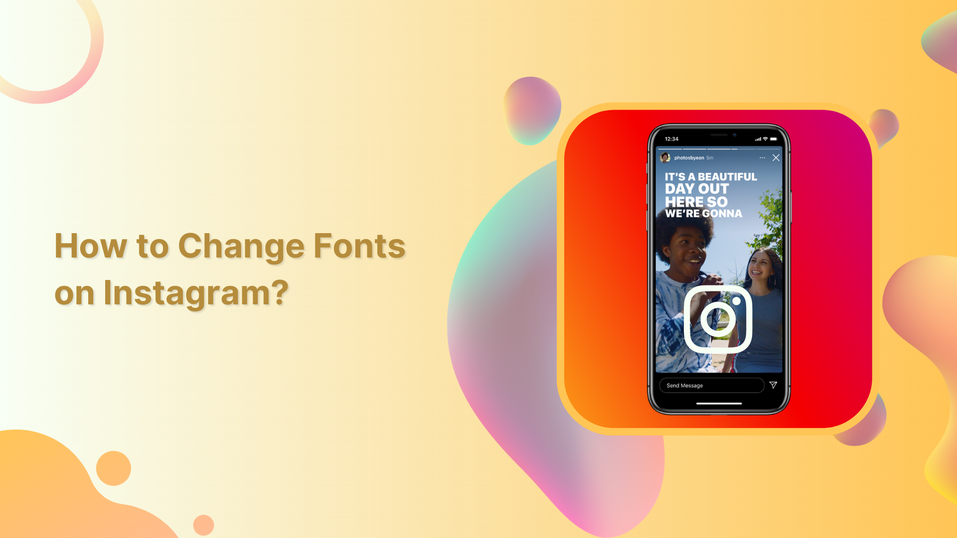 How to change fonts on Instagram