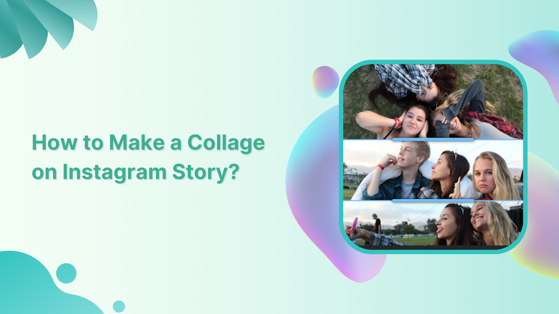how to make a college on Instagram story