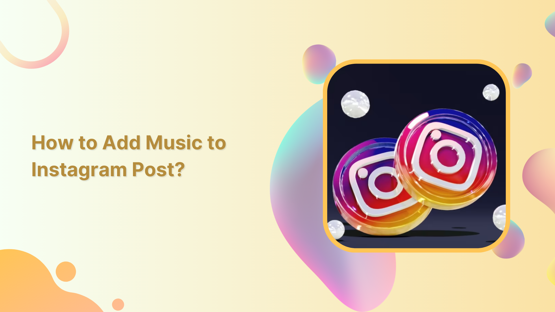 How to add music on insta post