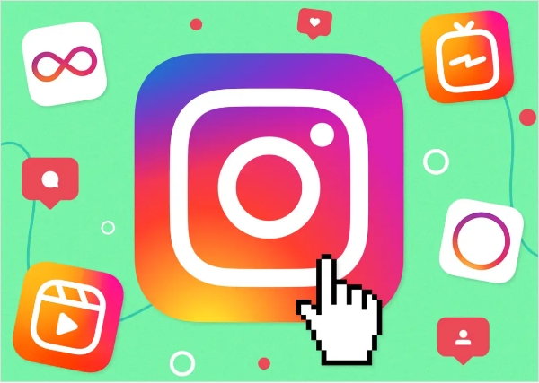 Instagram usage statistics by features