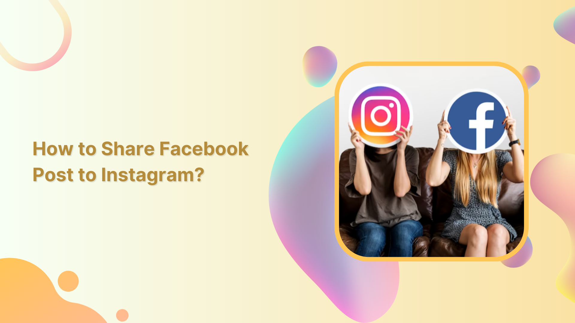share Facebook post to Instagram