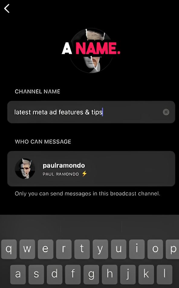 set your broadcast channel name