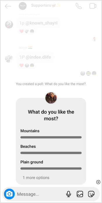 poll is live
