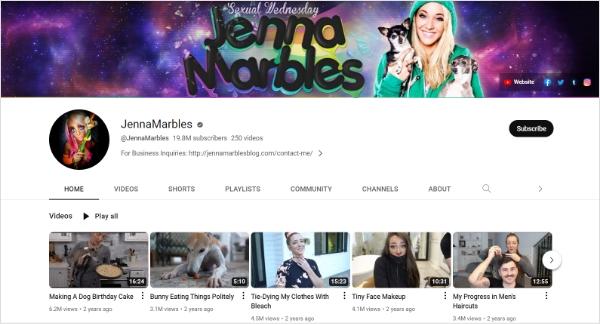Jenna Marbles youtuber