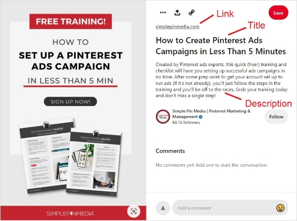Apply for rich pins on pinterest