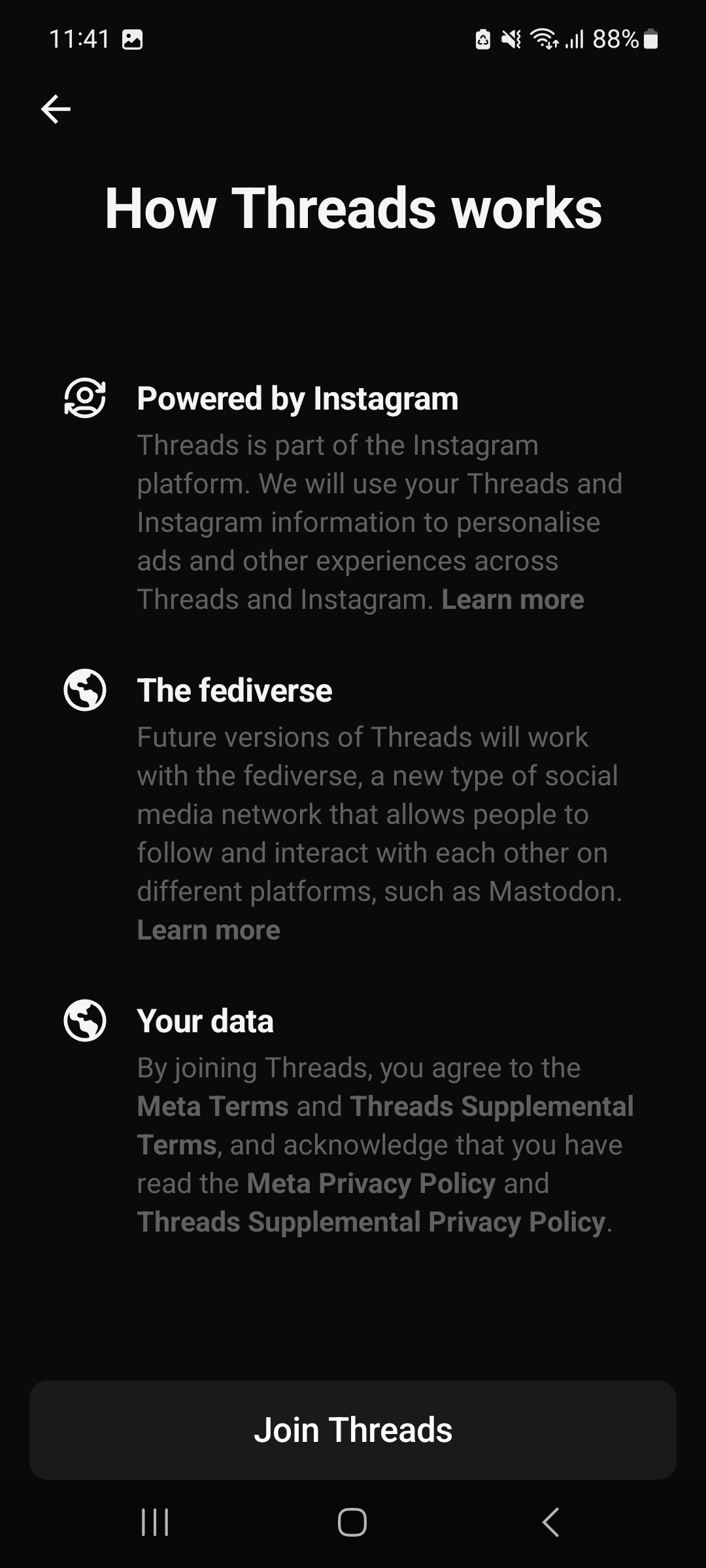 Learn 'How threads works' before joining