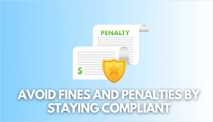 Zero non-compliance fines or penalties 