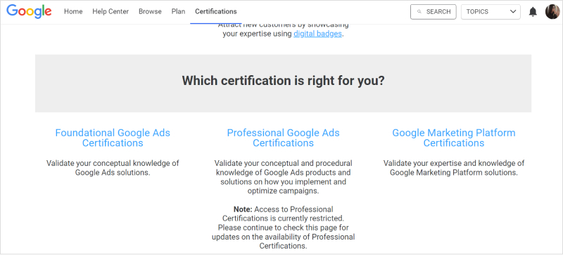 Google analytics individual qualification