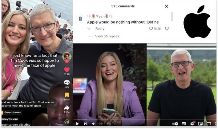 Apple collab with influencers
