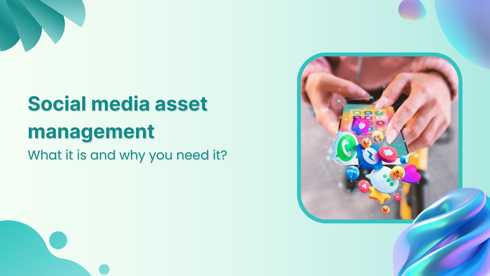 Social media asset management