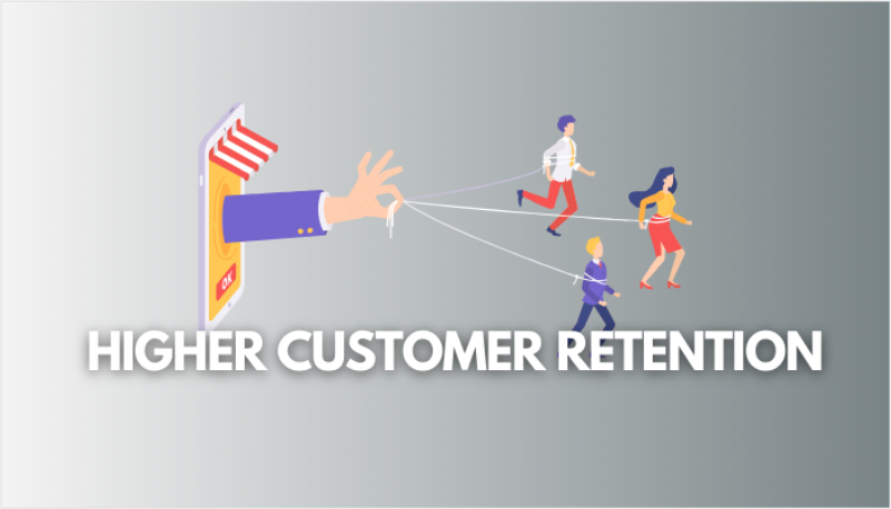 Higher customer retention
