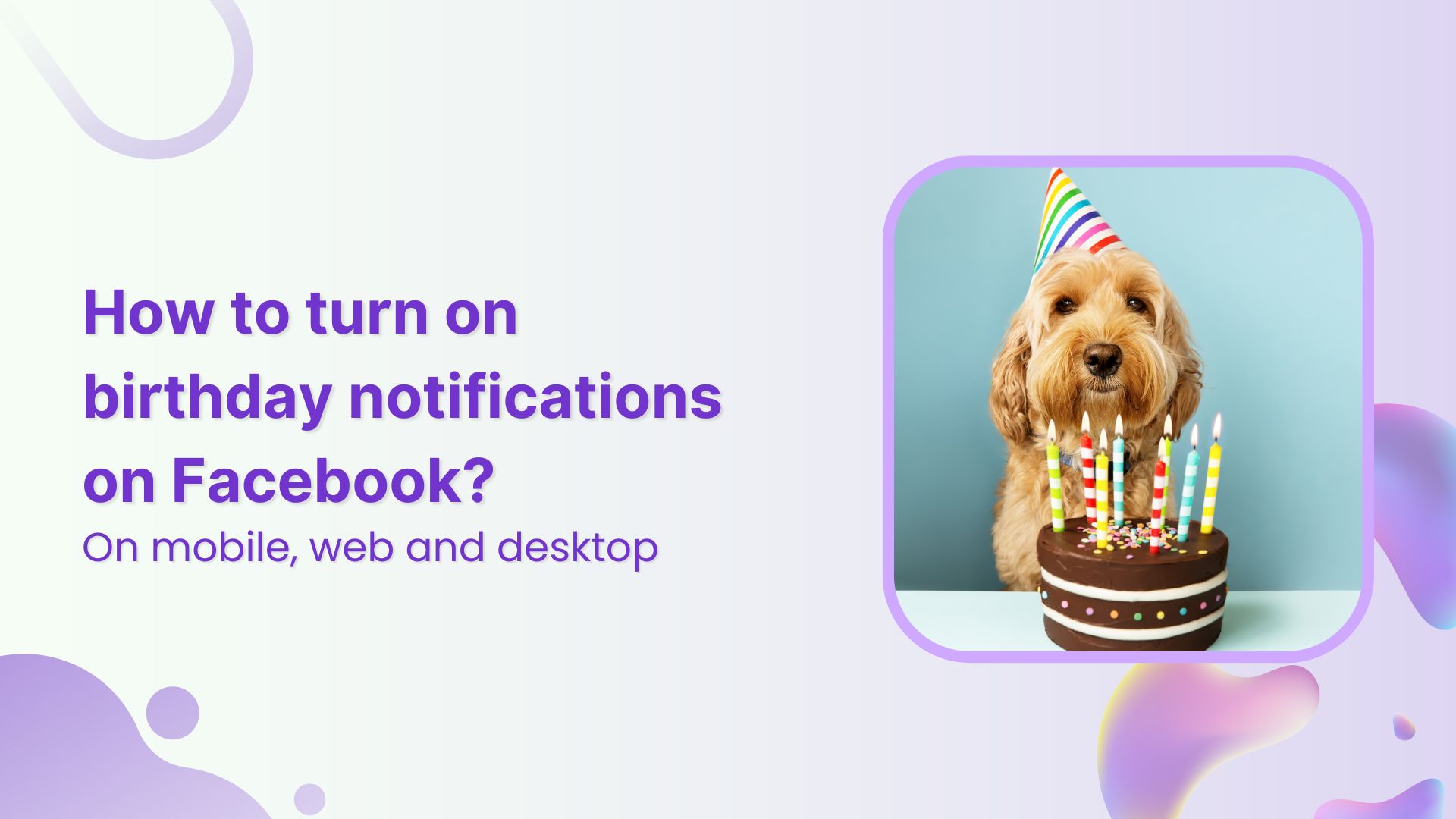 Turn on Facebook birthday notification