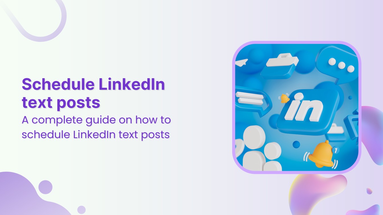 How to schedule LinkedIn text posts