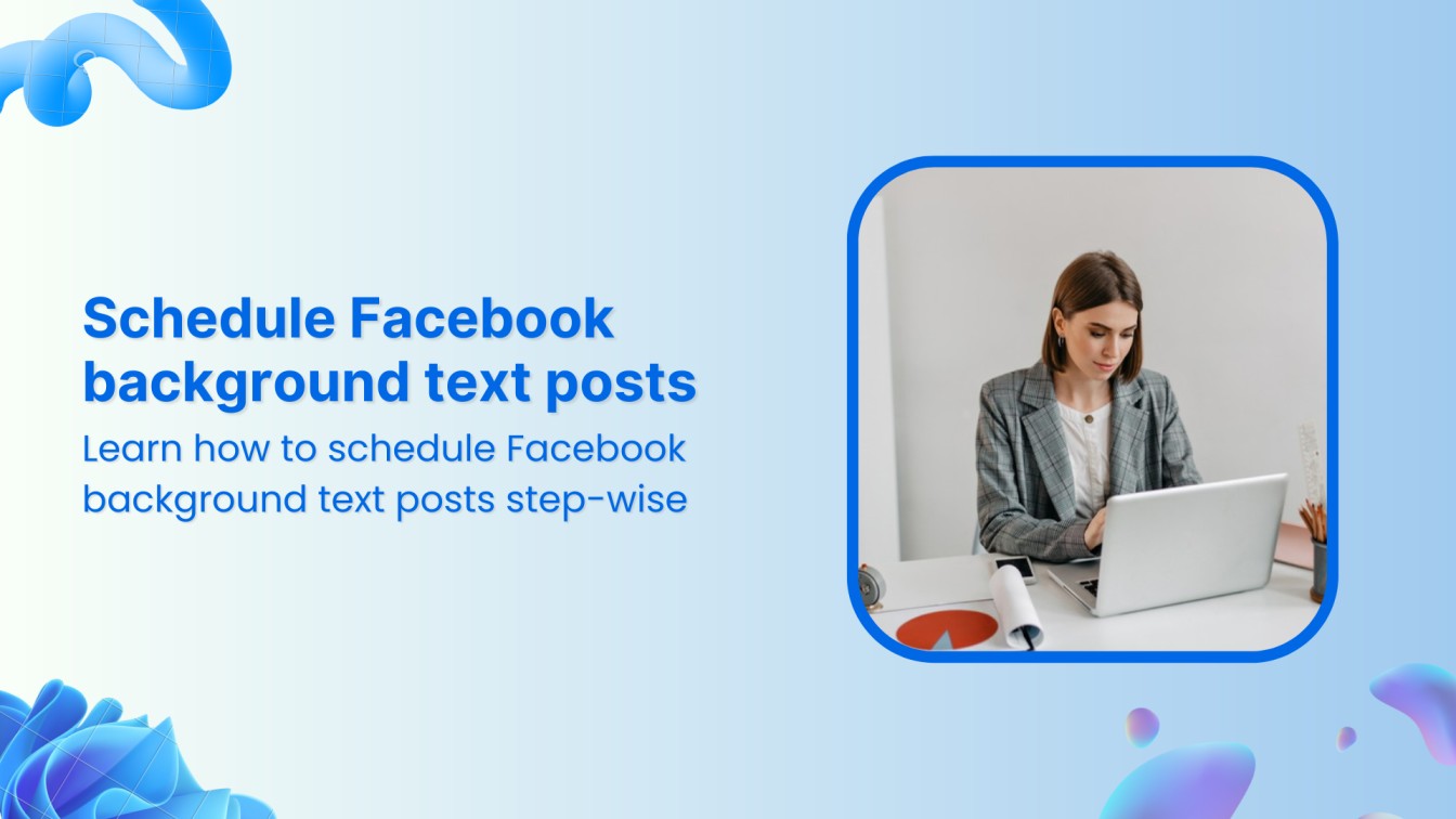 How to schedule Facebook background text posts