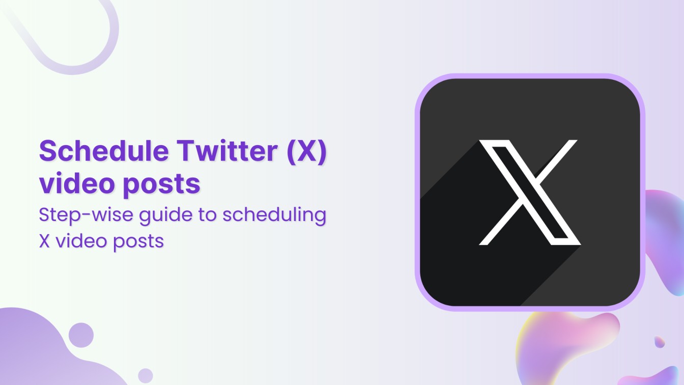 How to schedule Twitter (X) video post